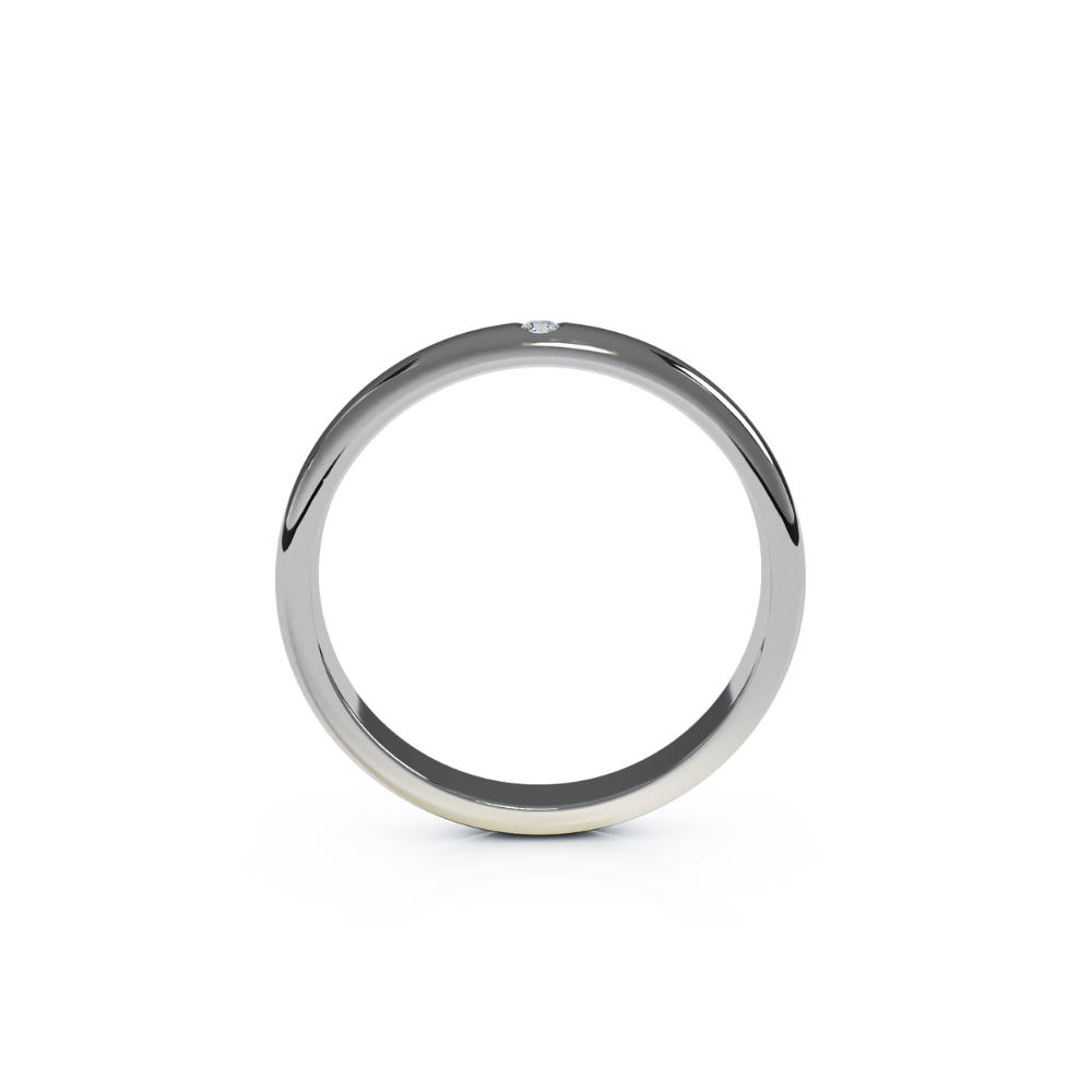 Amplify Single Stone Wedding Band | Lab Grown Diamond Wedding Band