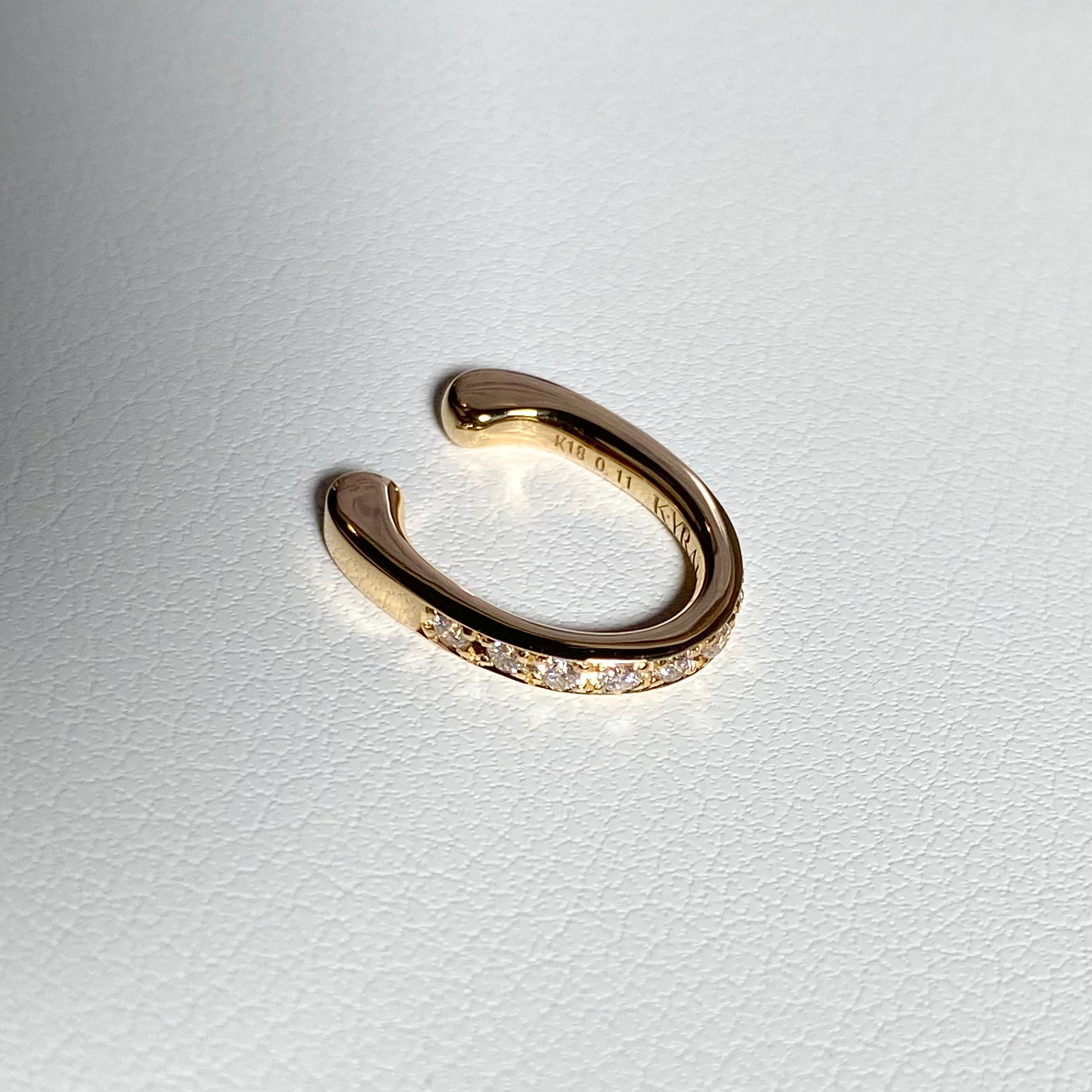 Pavé Ear Cuff(パヴェ イヤーカフ)| ラボグロウンダイヤモンド イヤーカフ