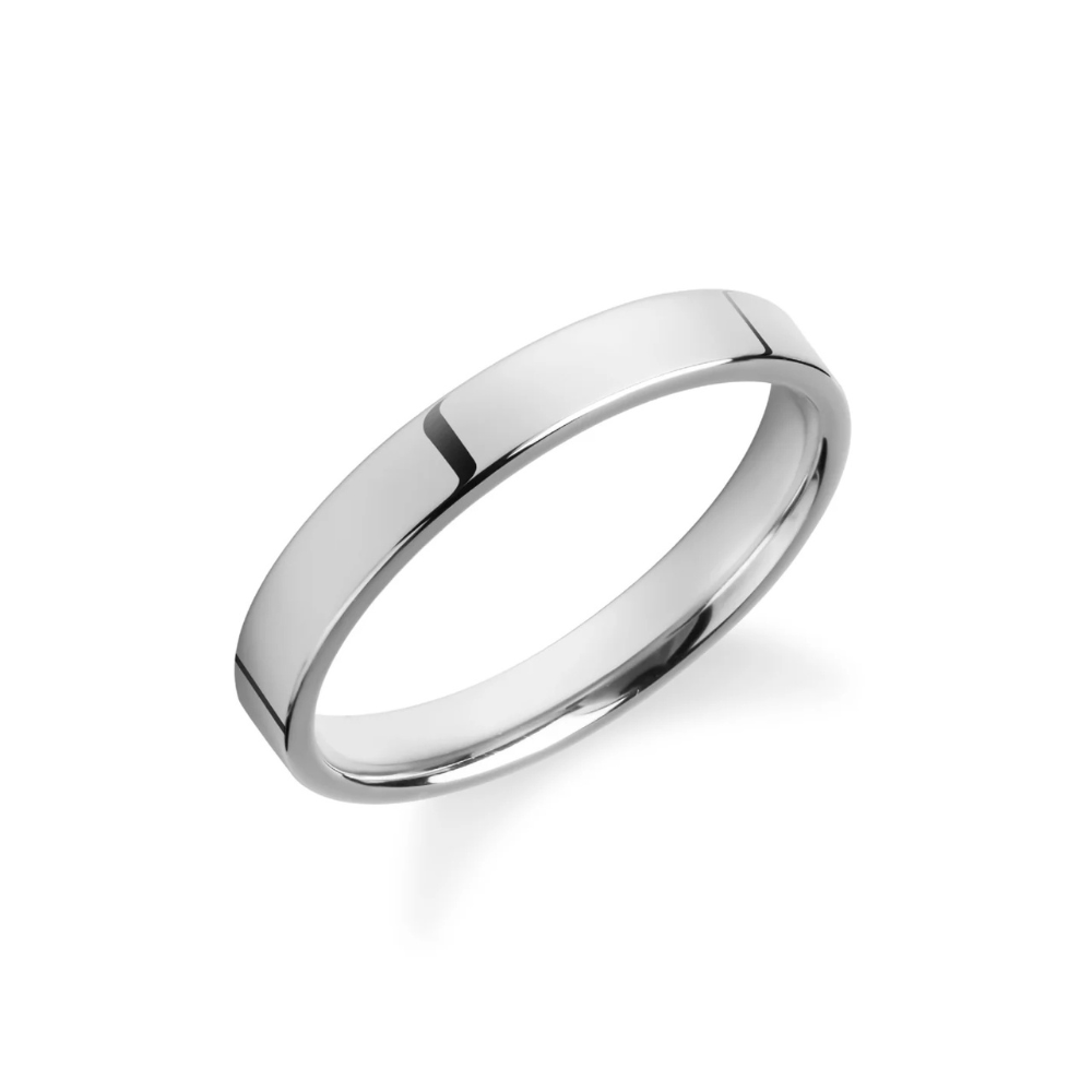 The Milli Wide Flat Wedding Band Pt950 | Wedding Ring