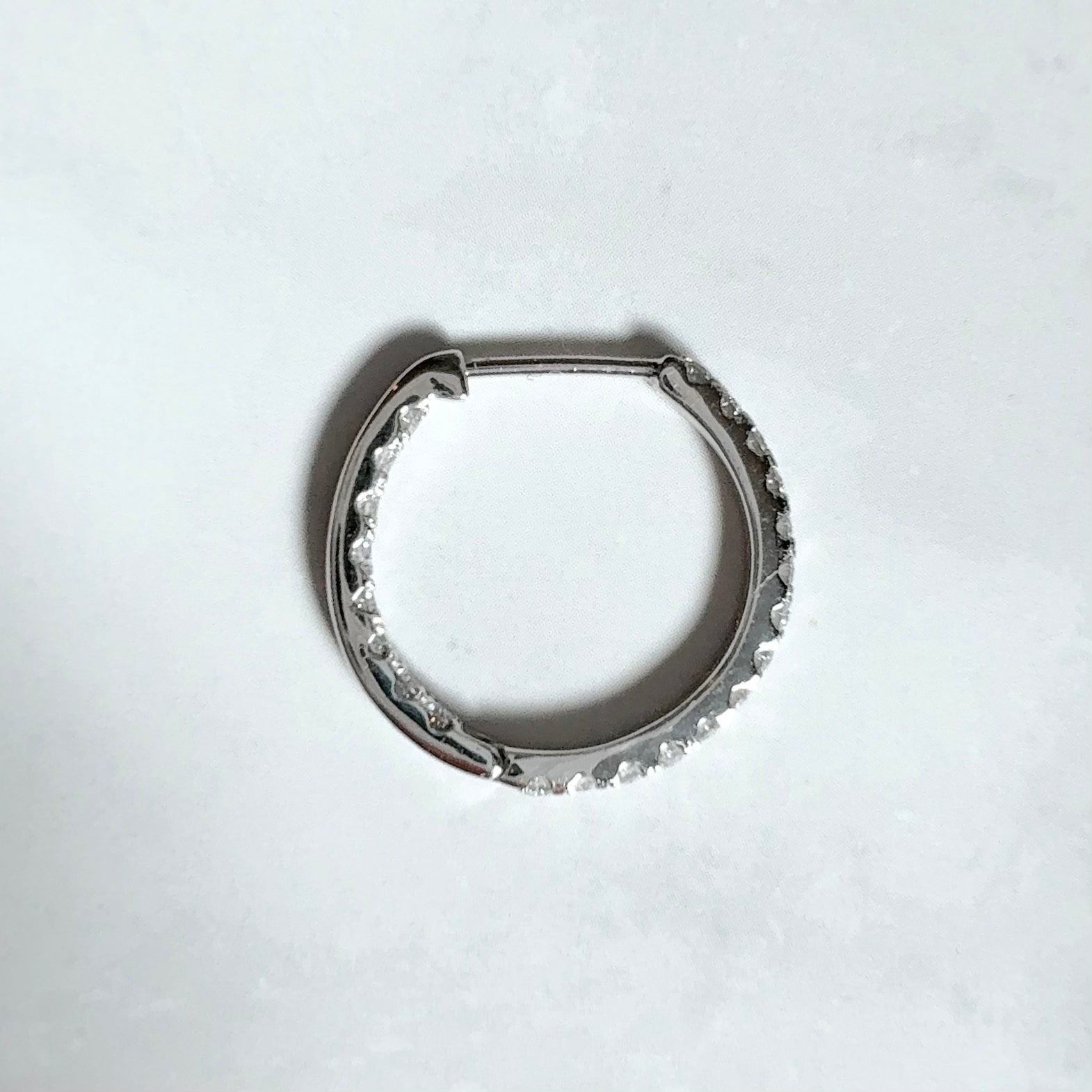 Inside Out Hoop Earrings (M) | ラボグロウンダイヤモンド フープピアス