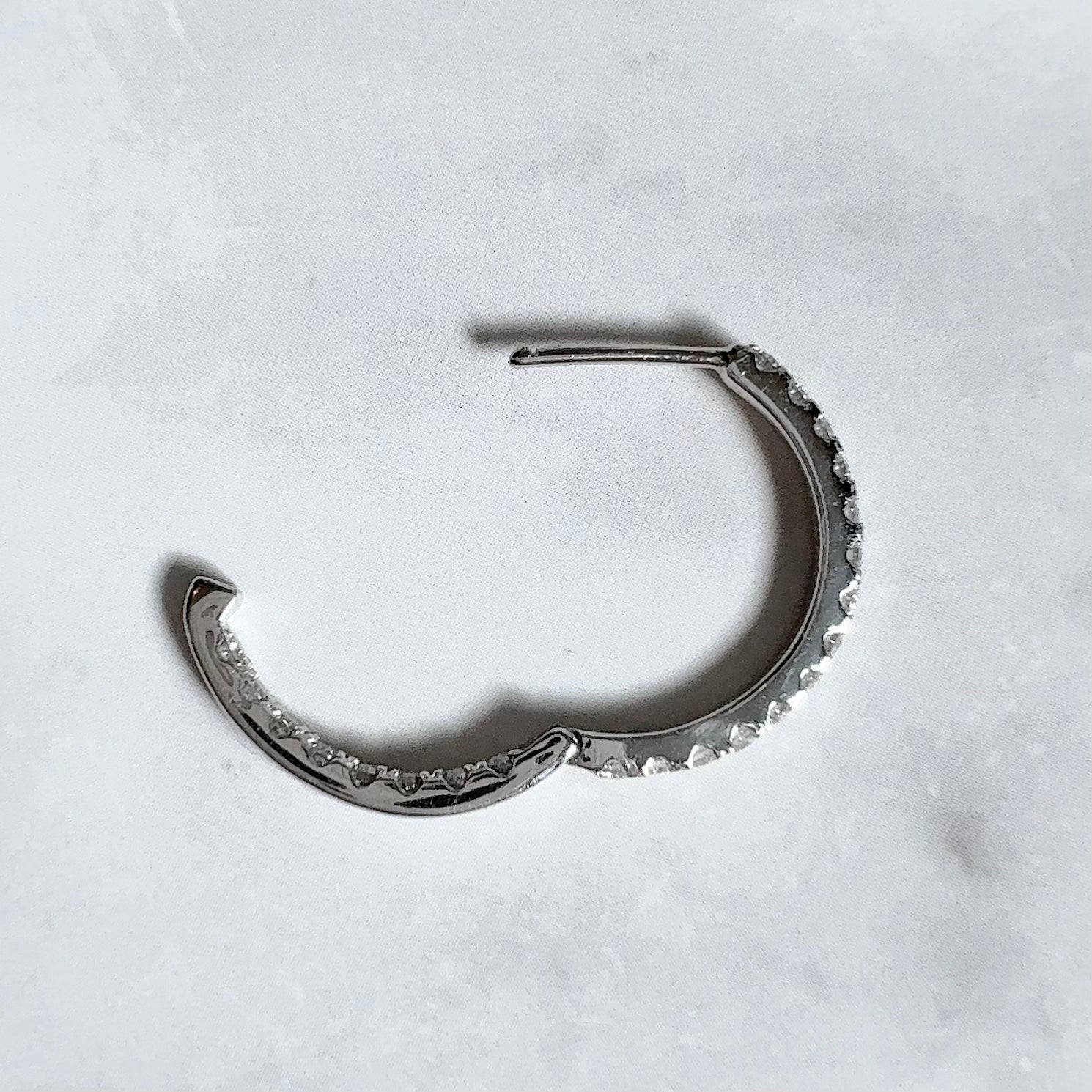 Inside Out Hoop Earrings (M) | ラボグロウンダイヤモンド フープピアス