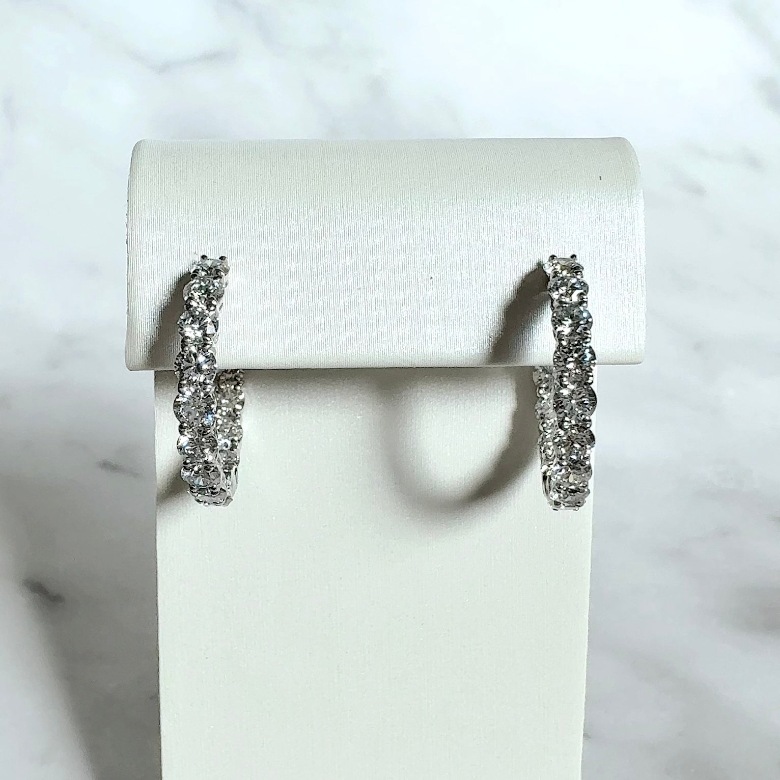 Luxe Inside Out Hoop Earrings | ラボグロウンダイヤモンド フープピアス