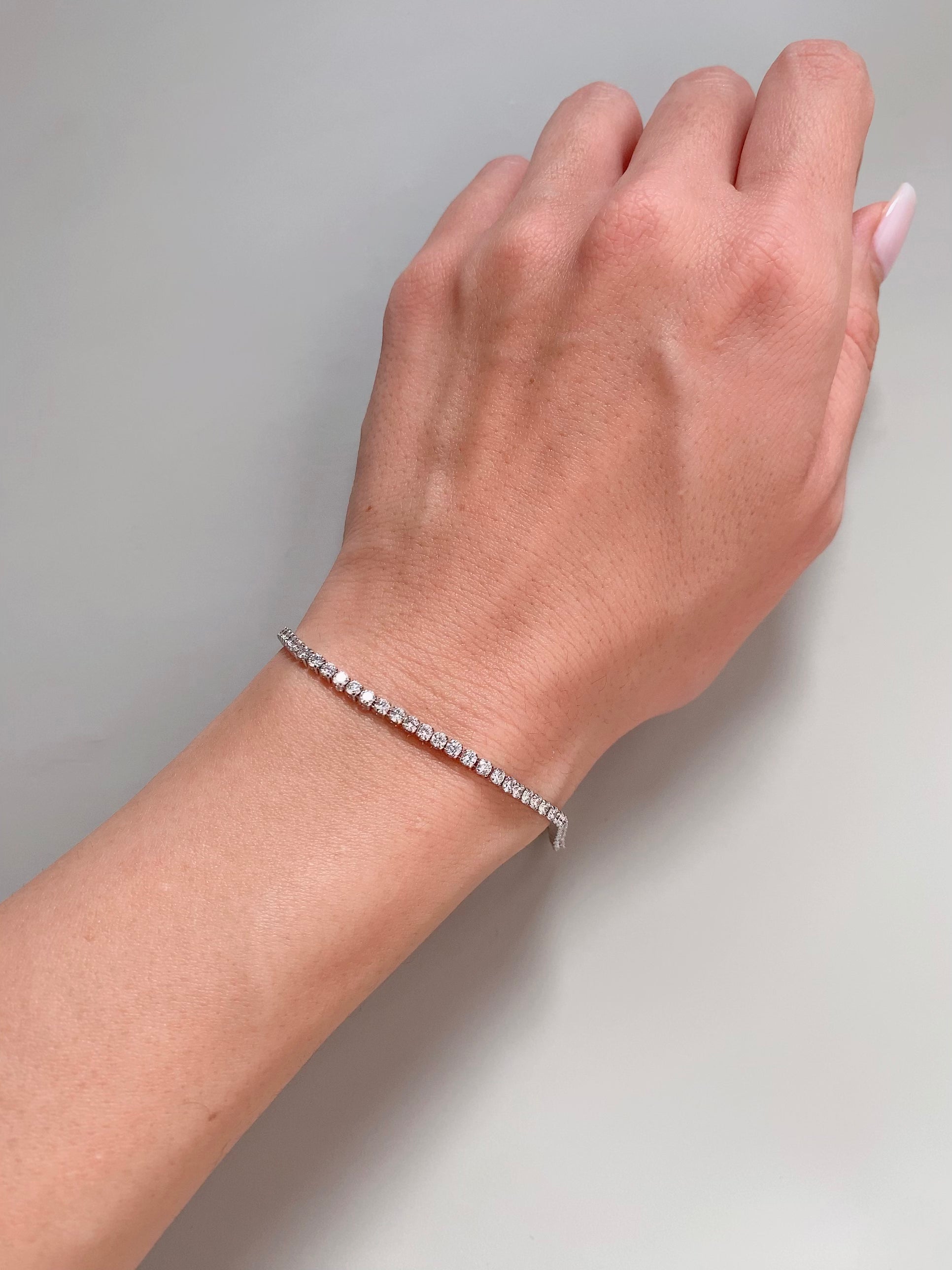 Relaxed Tennis Bracelet (~3ct) | ラボグロウンダイヤモンド テニスブレスレット