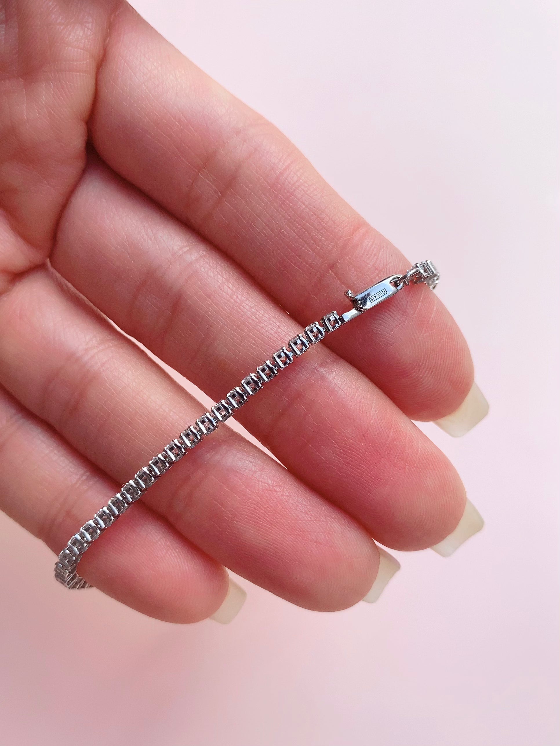 Relaxed Tennis Bracelet (~3ct) | ラボグロウンダイヤモンド テニスブレスレット