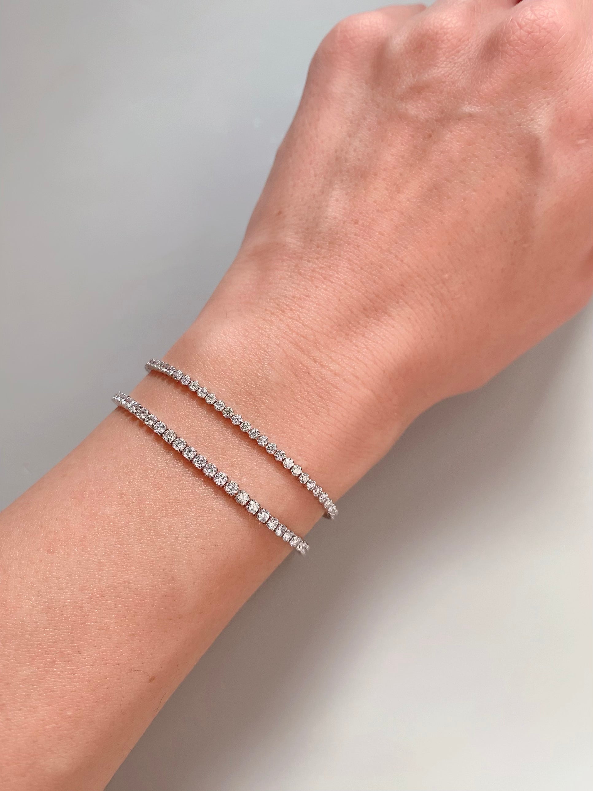 Relaxed Tennis Bracelet (~3ct) | ラボグロウンダイヤモンド テニスブレスレット