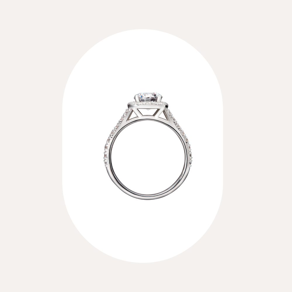 Signature Collection N°3(クッションヘイローリング)| ラボグロウンダイヤモンド 婚約指輪