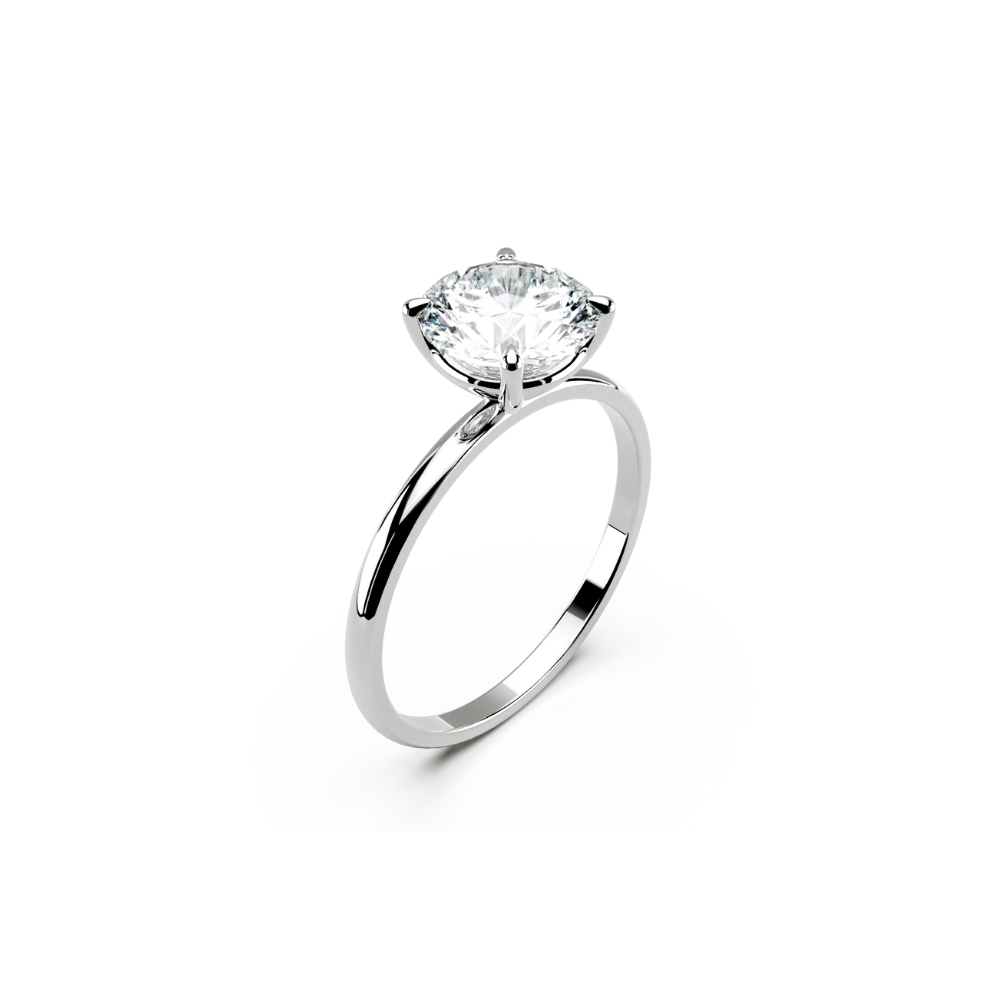 1カラット | The Milli Round Solitaire Ring Pt950 | ラボグロウンダイヤモンド 婚約指輪