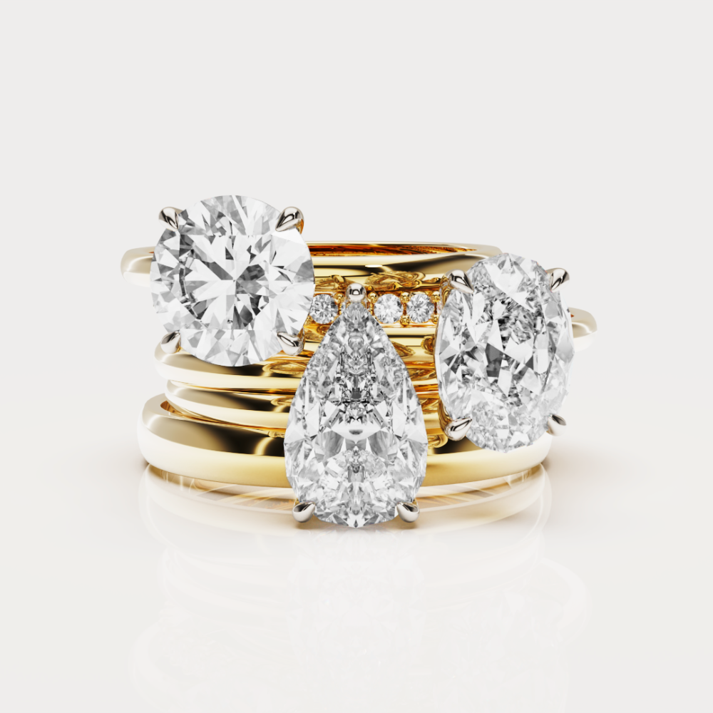 The Milli Pear Solitaire Ring 18K | Lab Grown Diamond Engagement Ring