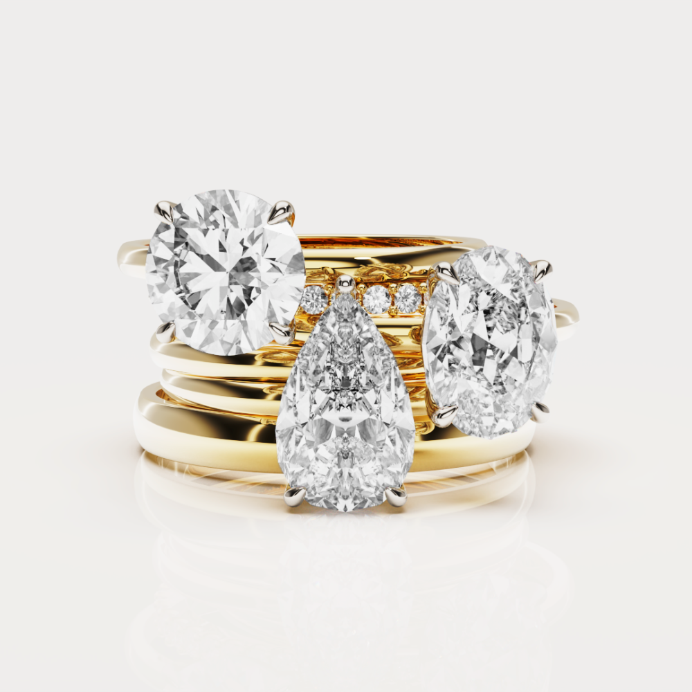 The Milli Pear Solitaire Ring 18K | ラボグロウンダイヤモンド 婚約指輪