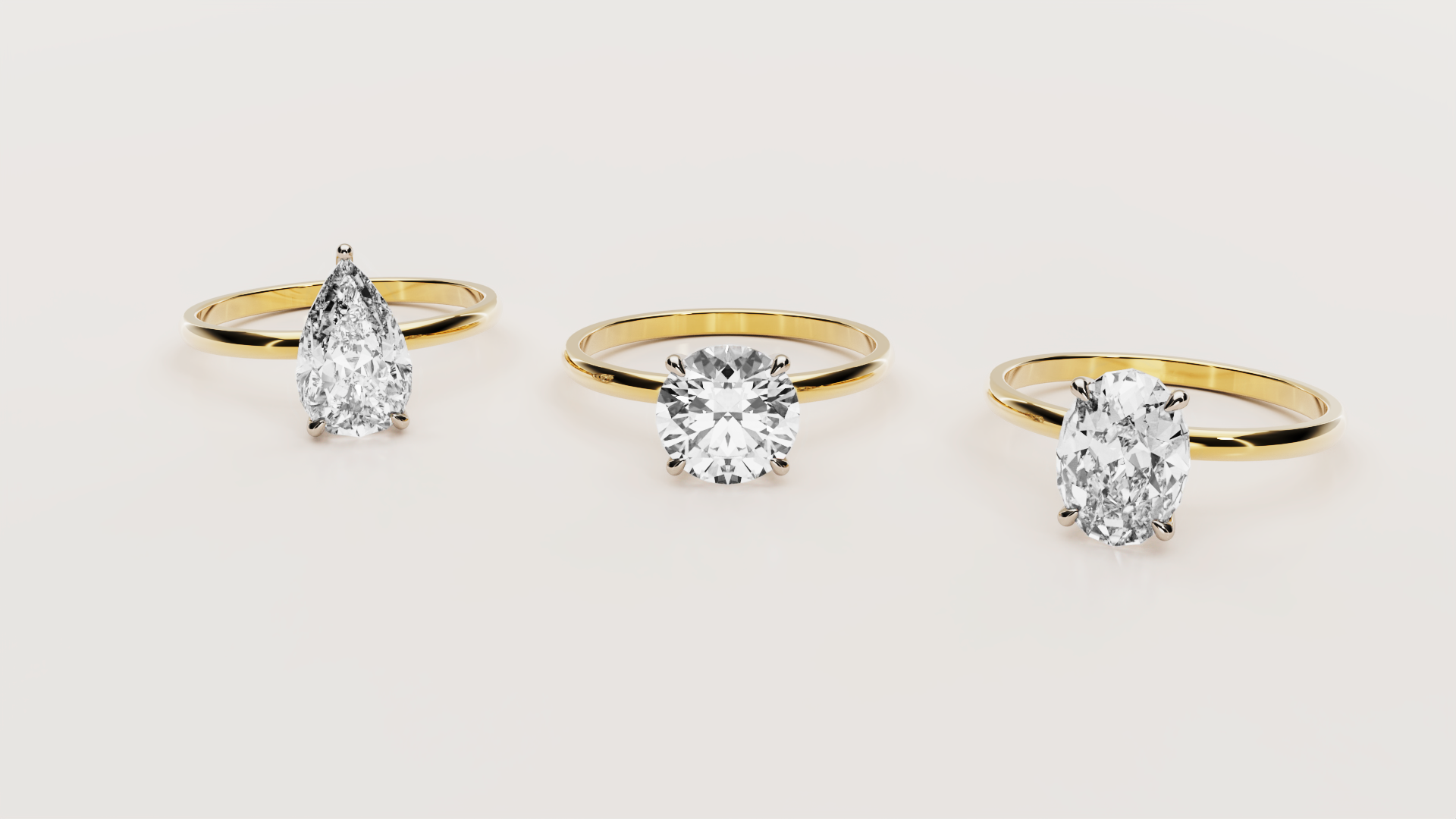 The Milli Pear Solitaire Ring 18K | Lab Grown Diamond Engagement Ring