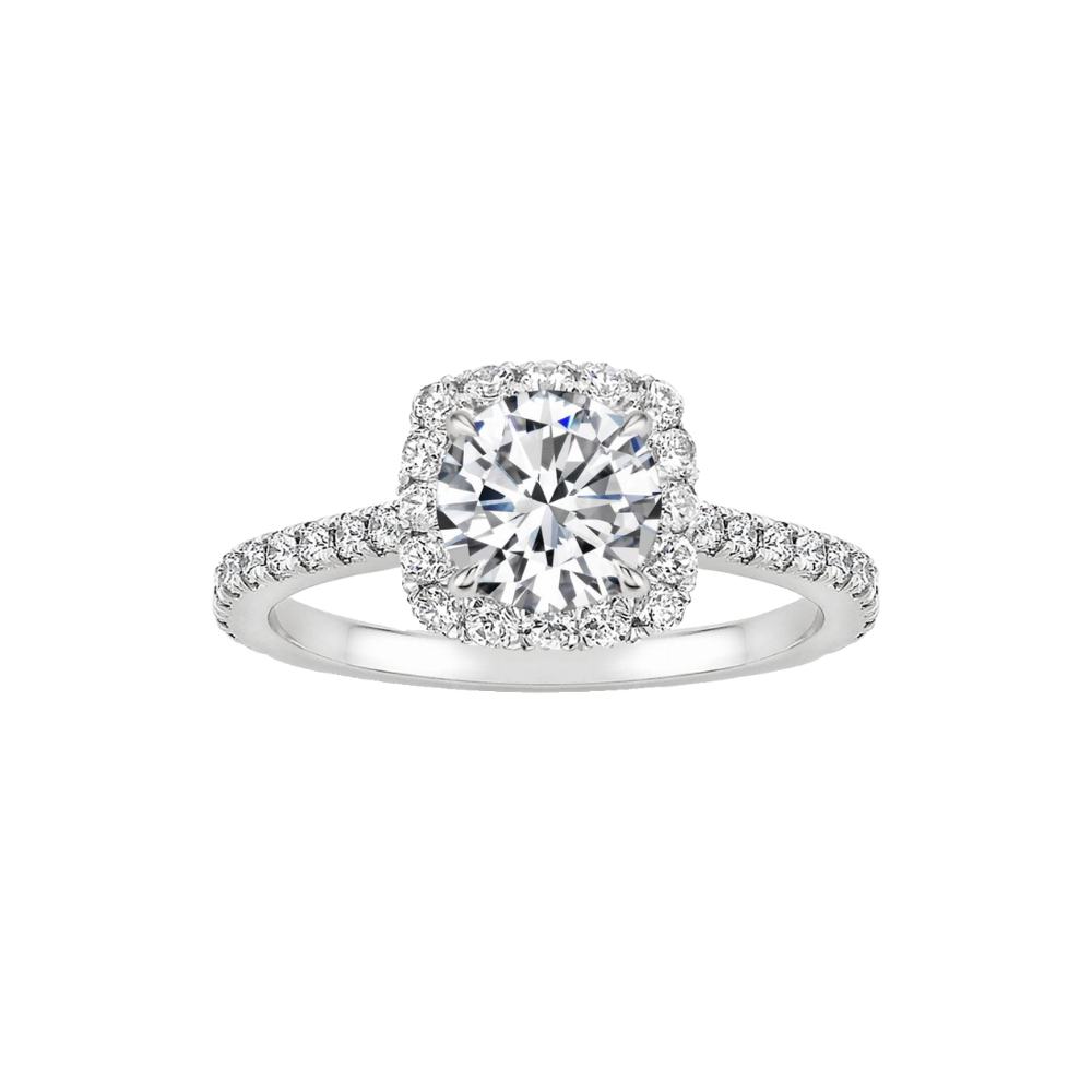 Signature Collection N°3(クッションヘイローリング)| ラボグロウンダイヤモンド 婚約指輪