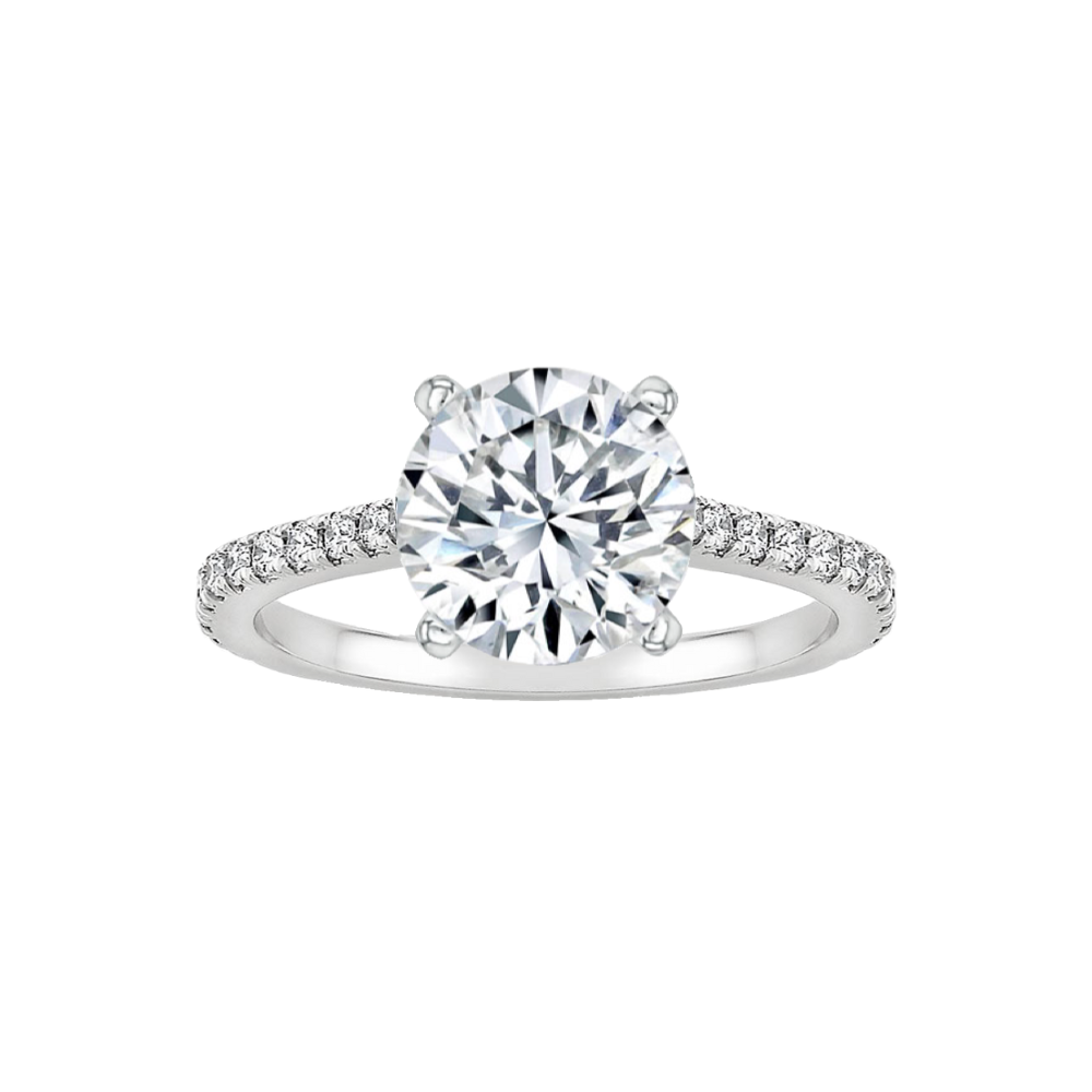 【サイズ9号】Antwerp Diamond Deluxe ソリティアリング Solitaire Pavé（ソリティア パヴェ）| ラボグロウンダイヤモンド 婚約指輪