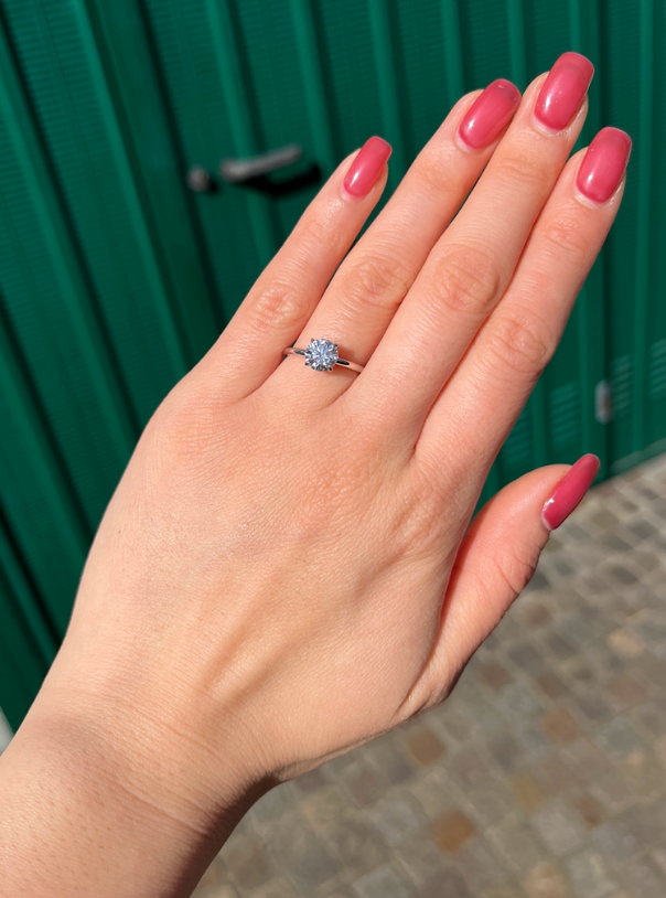 The Milli Round Solitaire Ring Pt950 | Lab Grown Diamond Engagement Ring