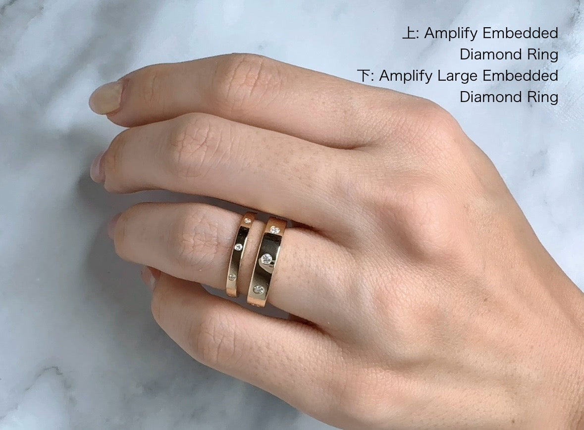 Amplify Embedded Diamond Ring | ラボグロウンダイヤモンド リング