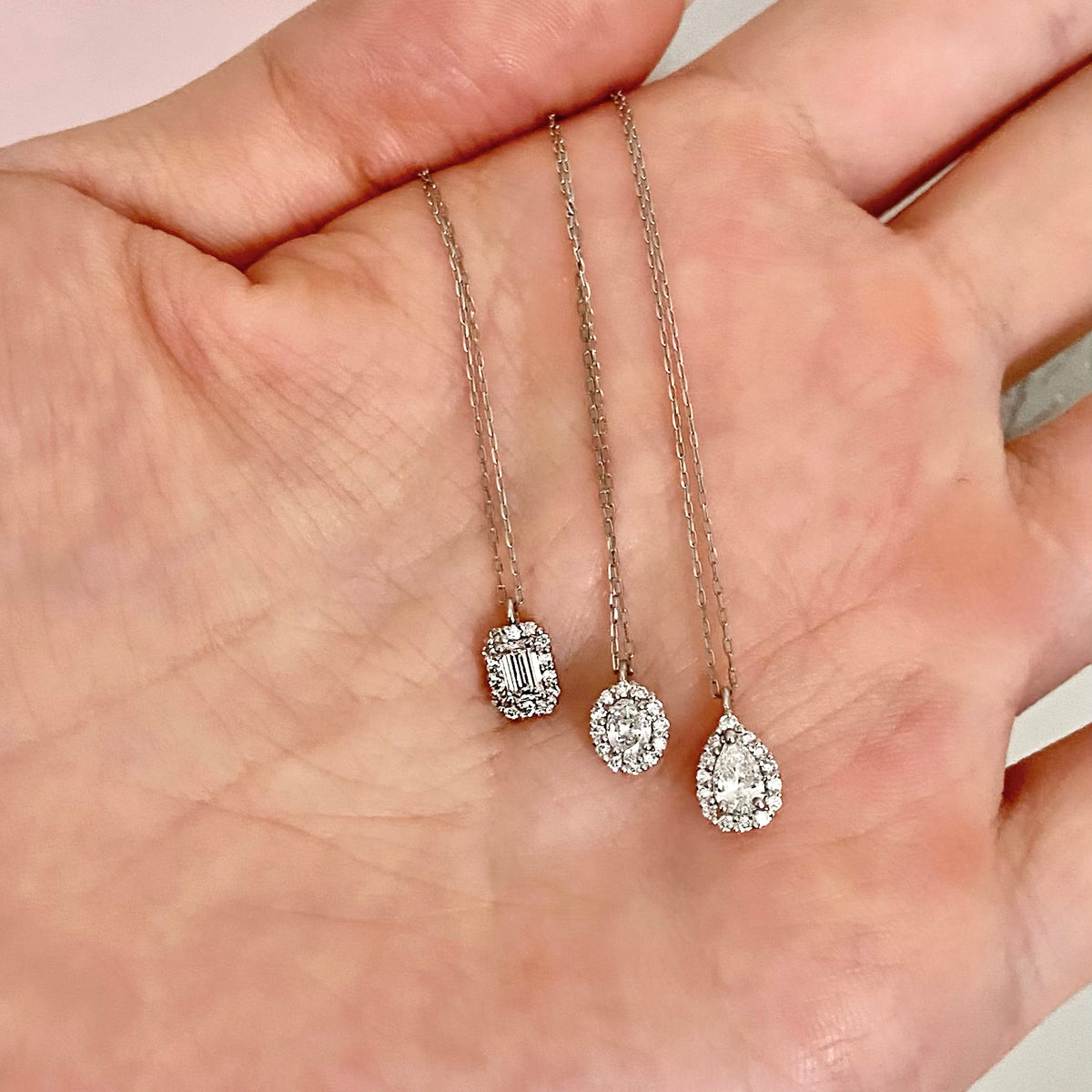 Mini Halo Necklace | ラボグロウンダイヤモンド ネックレス Mini Halo Necklace | ラボグロウンダイヤモンド ネックレス