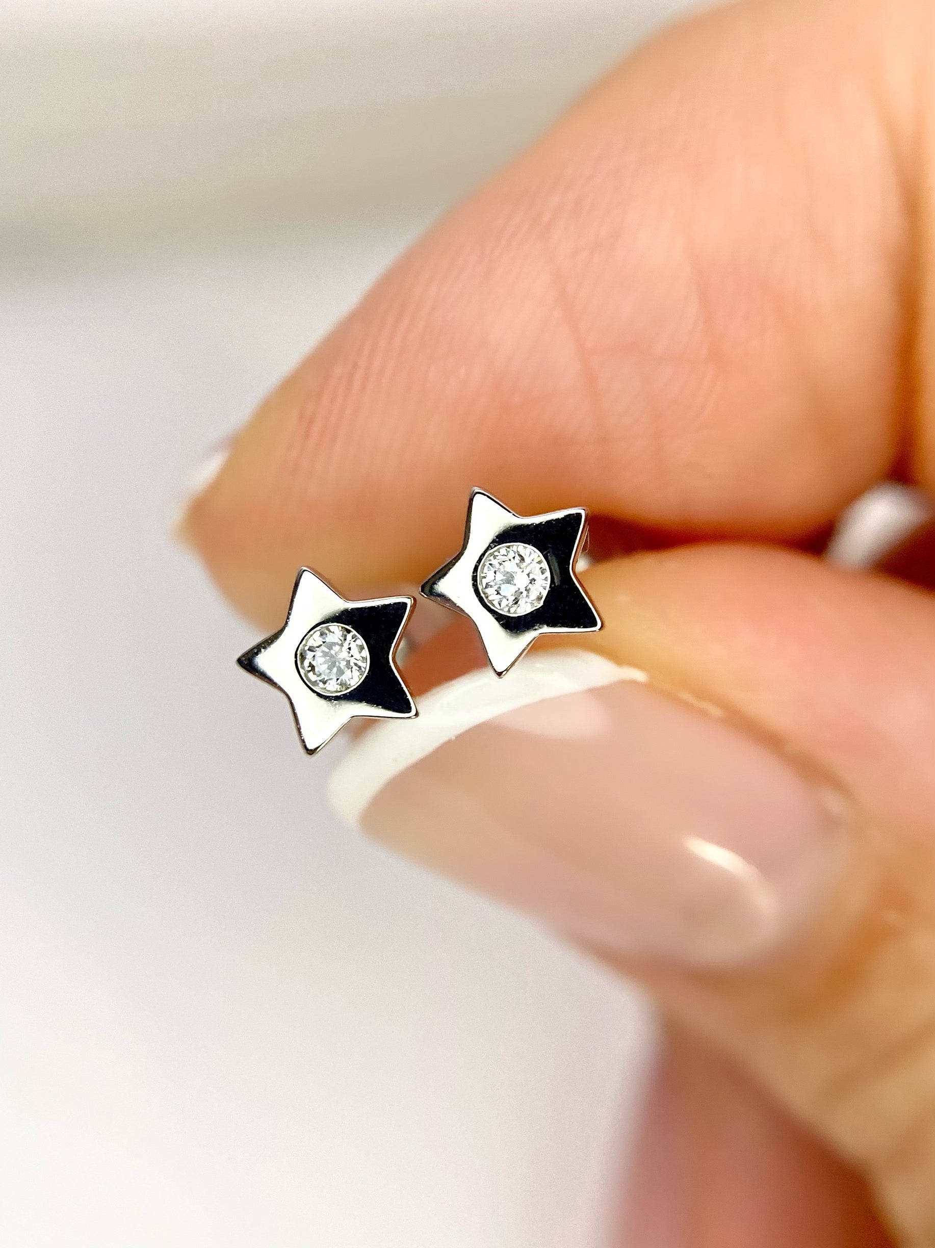 Star Earrings | Lab Grown Diamond Earrings
