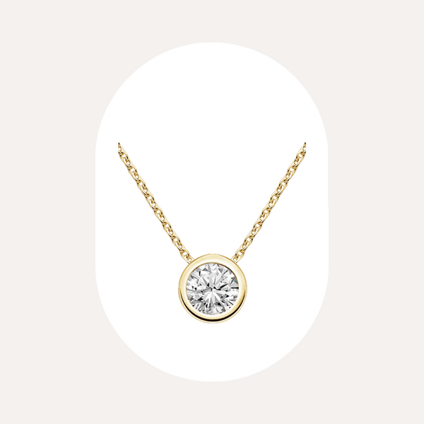 Large Bezel Necklace（ベゼルネックレス）| ラボグロウン