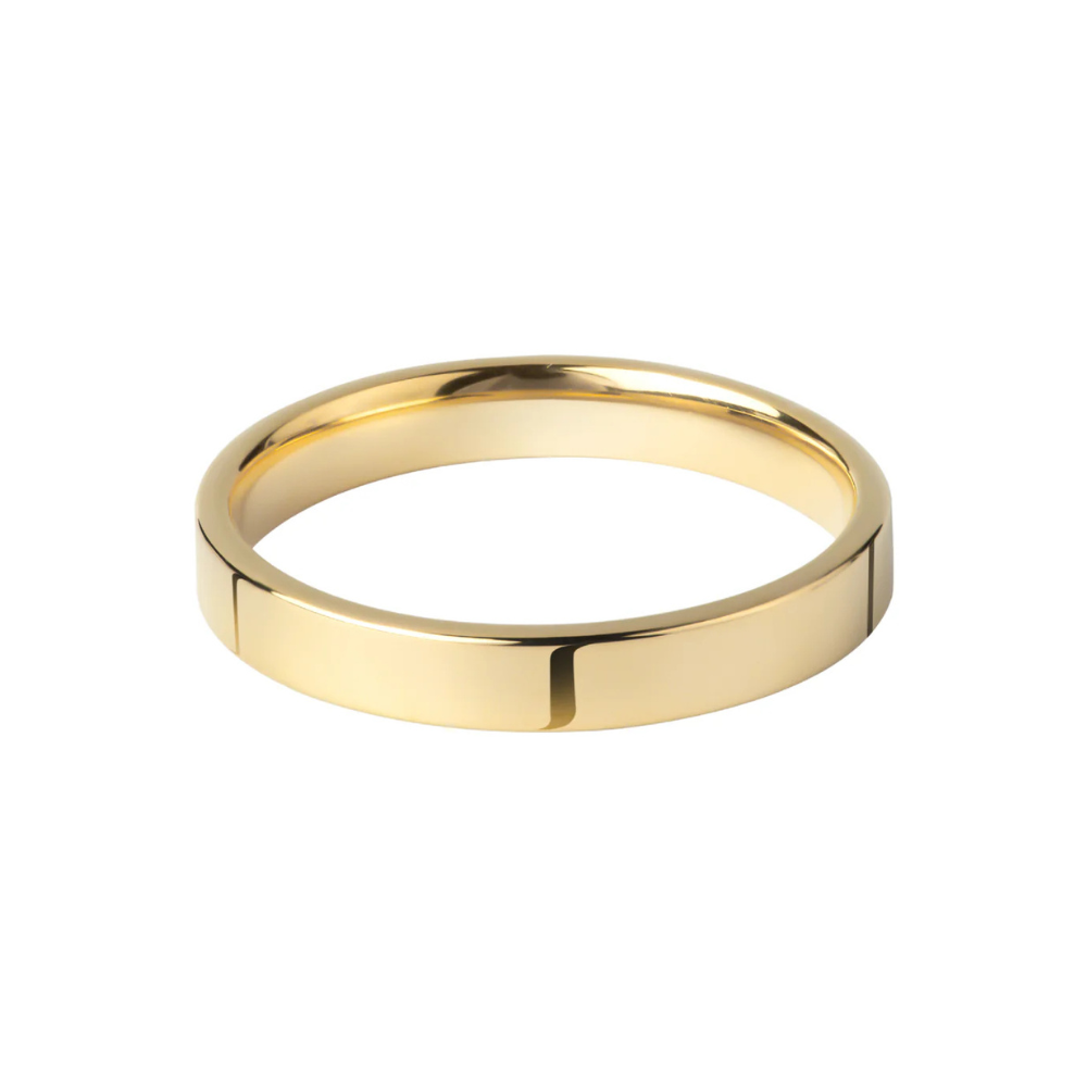 [3.0mm幅] The Milli Wide Flat Wedding Band 18K | 結婚指輪