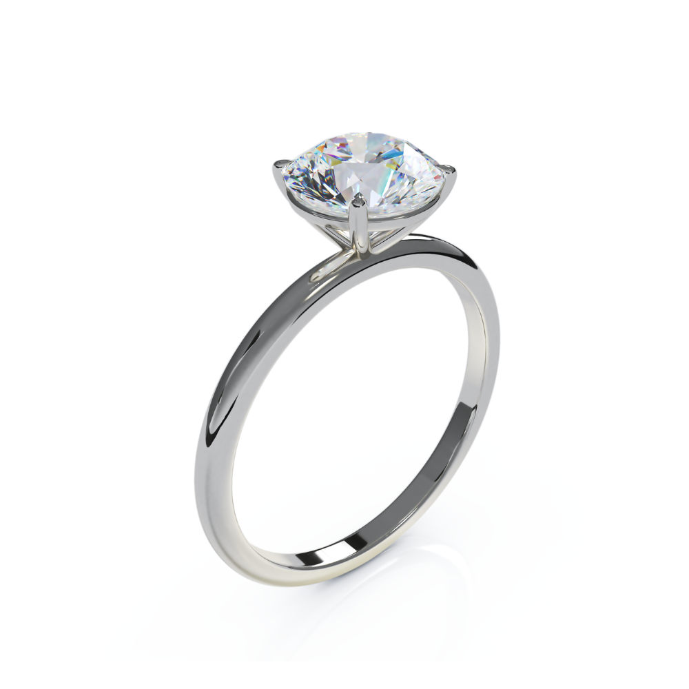 Amplify Round Solitaire Ring Pt950 | Lab Grown Diamond Engagement Ring