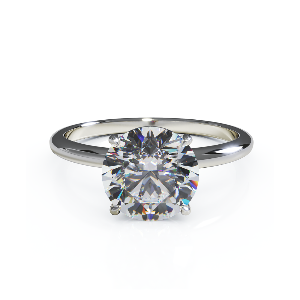 Amplify Round Solitaire Ring Pt950 | Lab Grown Diamond Engagement Ring