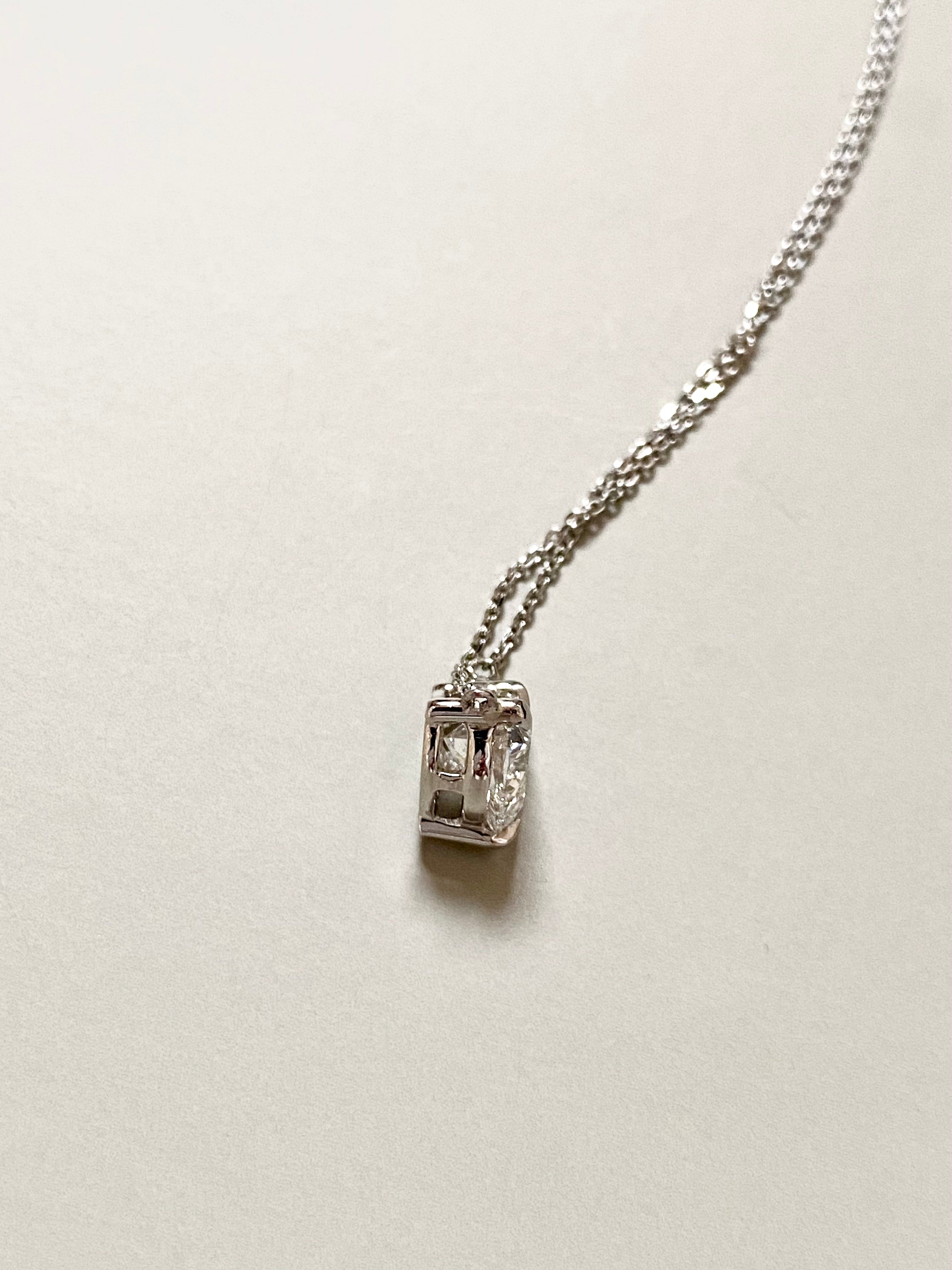 1 carat | Heart Solitaire Necklace | Lab Grown Diamond Necklace