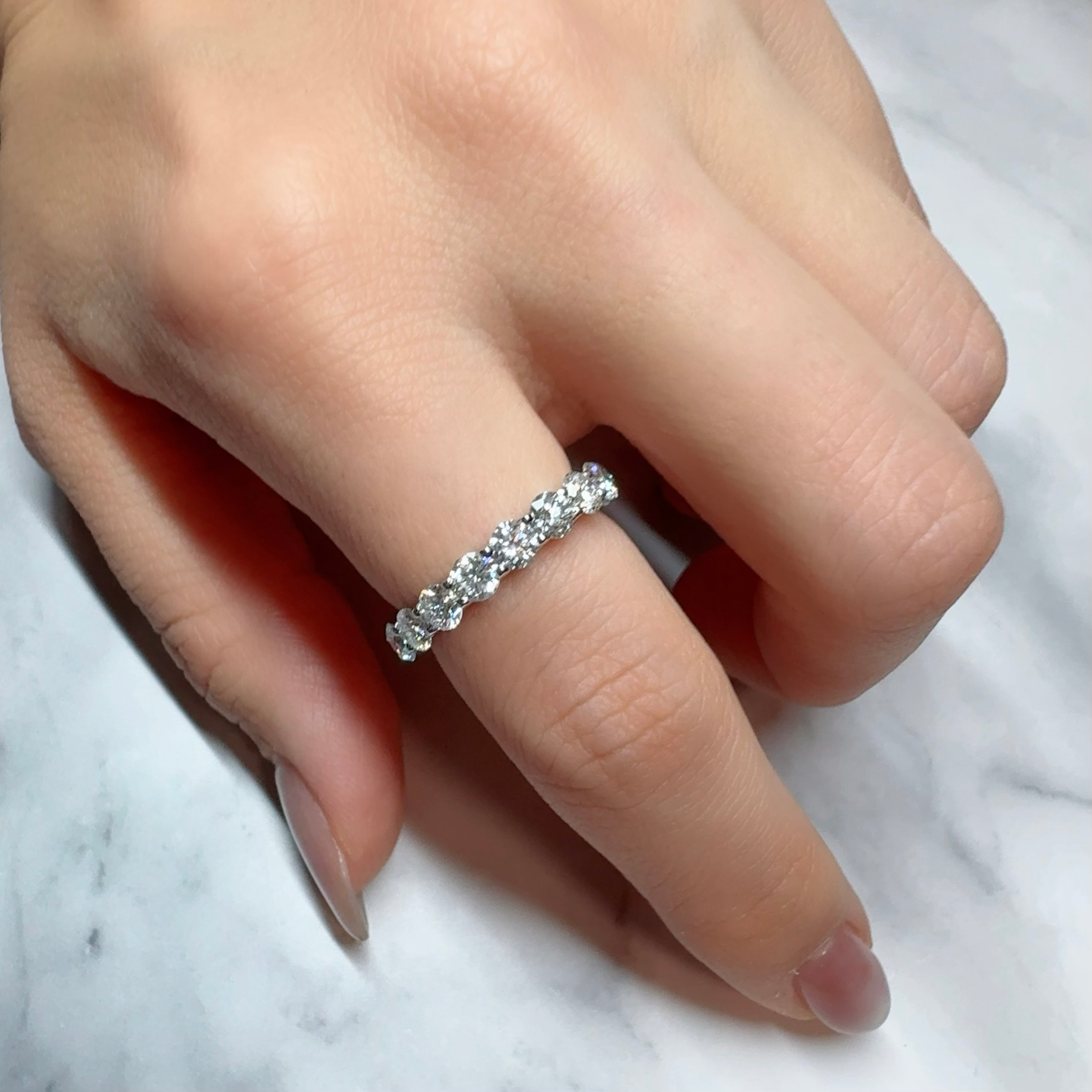 Luxe Scalloped Eternity Ring (Half) | ラボグロウンダイヤモンド エタニティリング