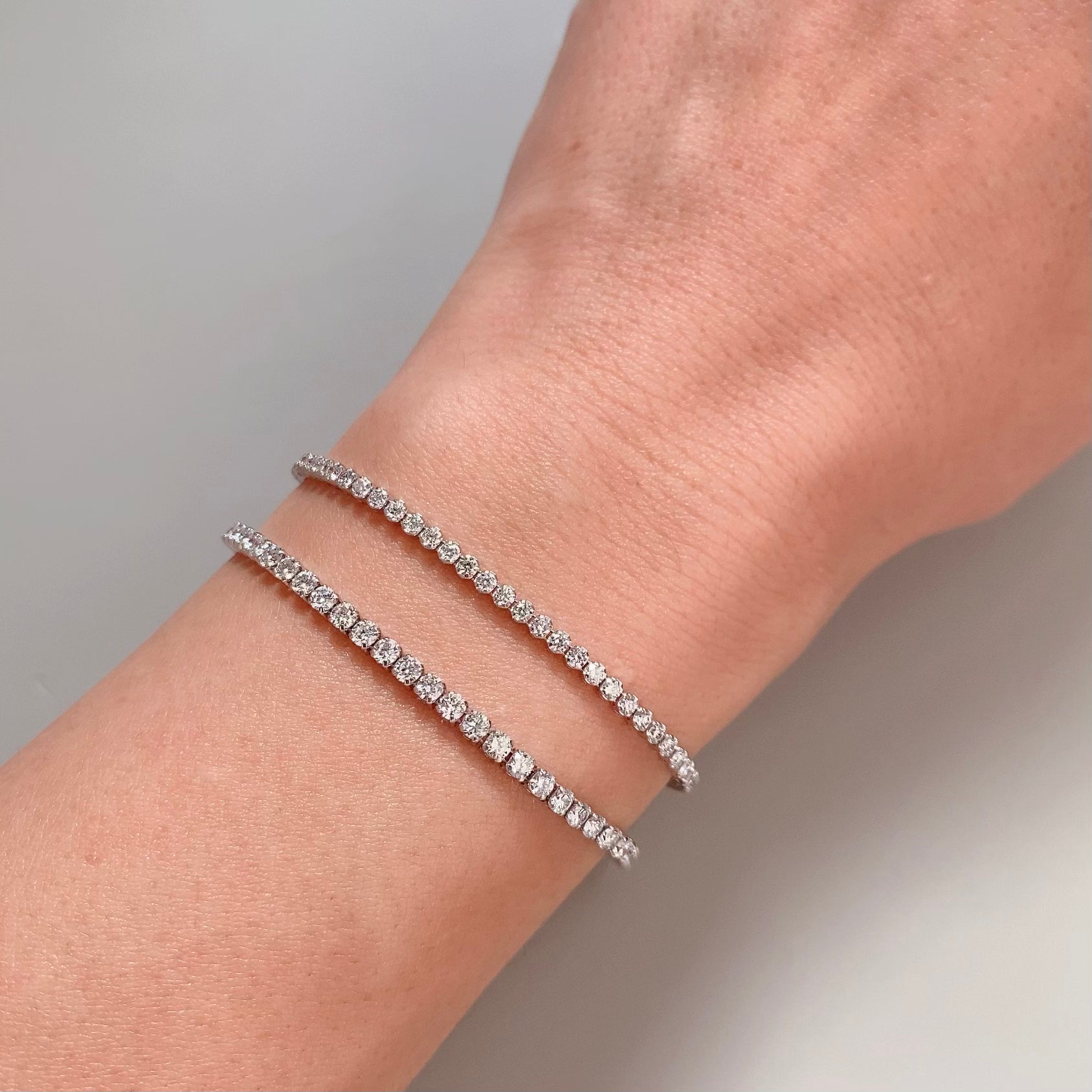 【HATTON LABS】ラボグロウンクリスタルテニスブレスレット Original Tennis Bracelet (2.5ct) | ラボグロウンダイヤモンド
