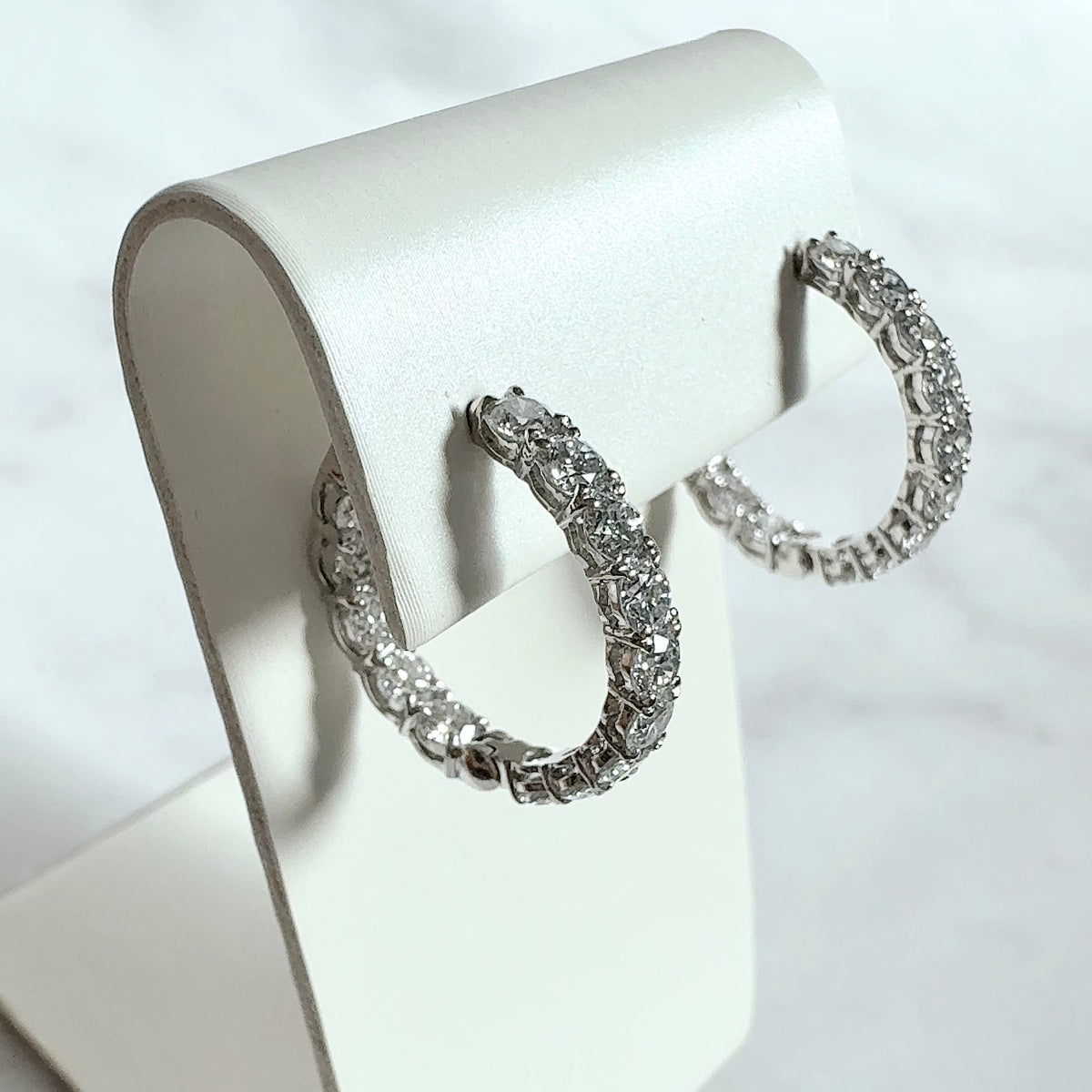 Luxe Inside Out Hoop Earrings | ラボグロウンダイヤモンド フープピアス