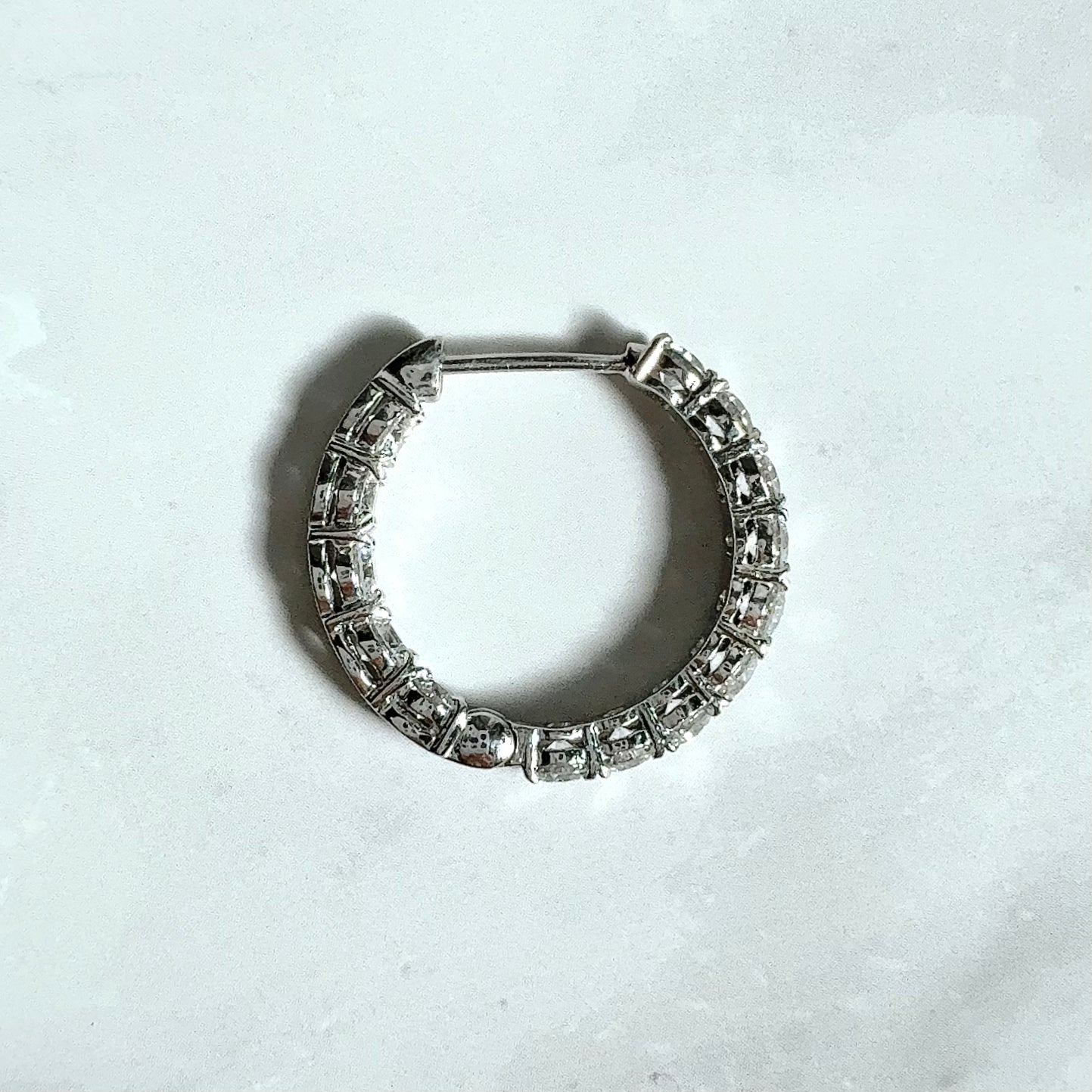 Luxe Inside Out Hoop Earrings | ラボグロウンダイヤモンド フープピアス