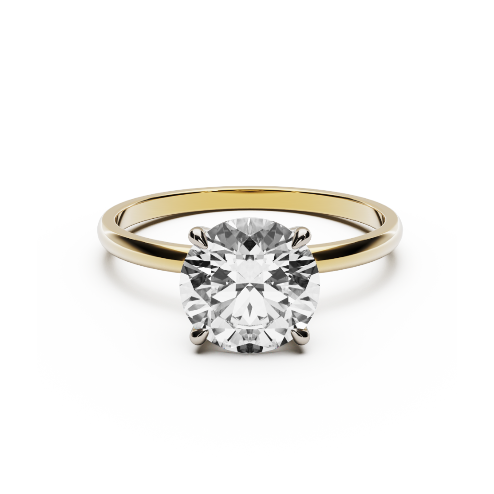 1 carat | The Milli Round Solitaire Ring 18K | Lab Grown Diamond Engagement Ring