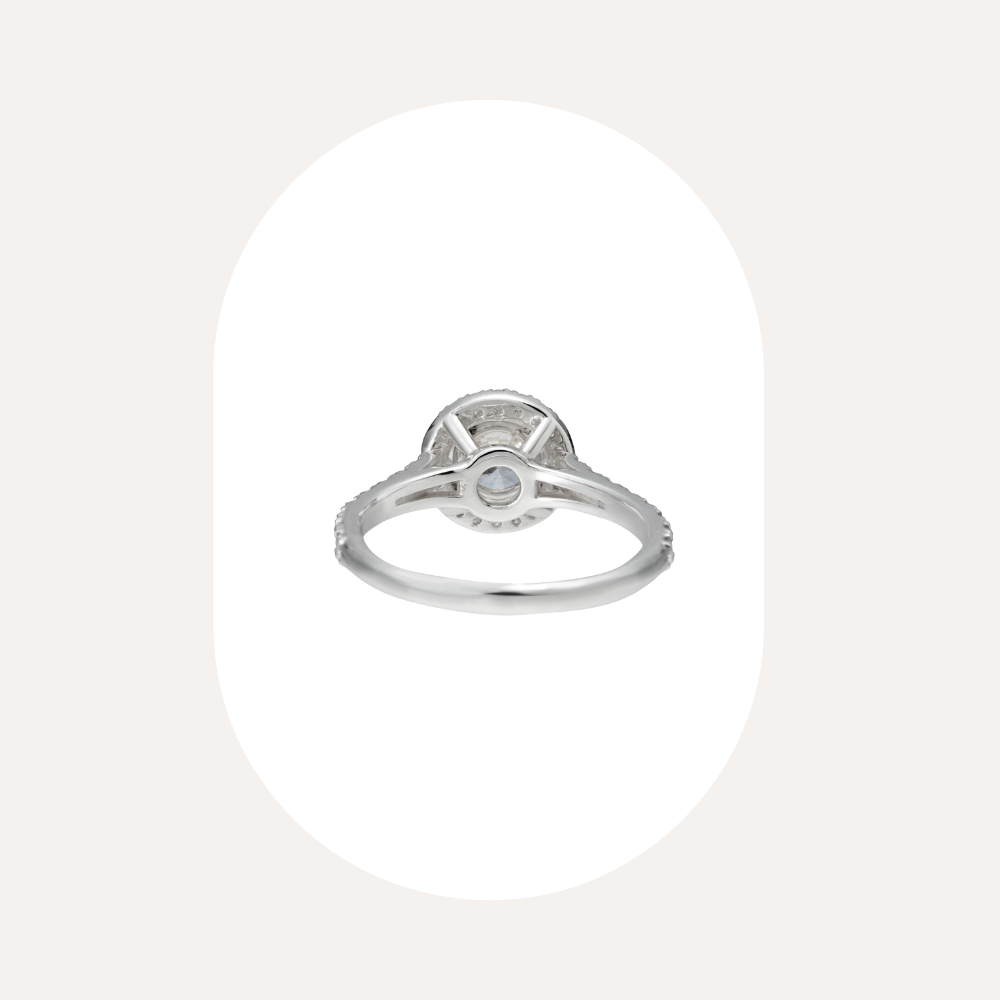 1 carat | N°4 (Round Halo Ring) | Lab Grown Diamond Engagement Ring
