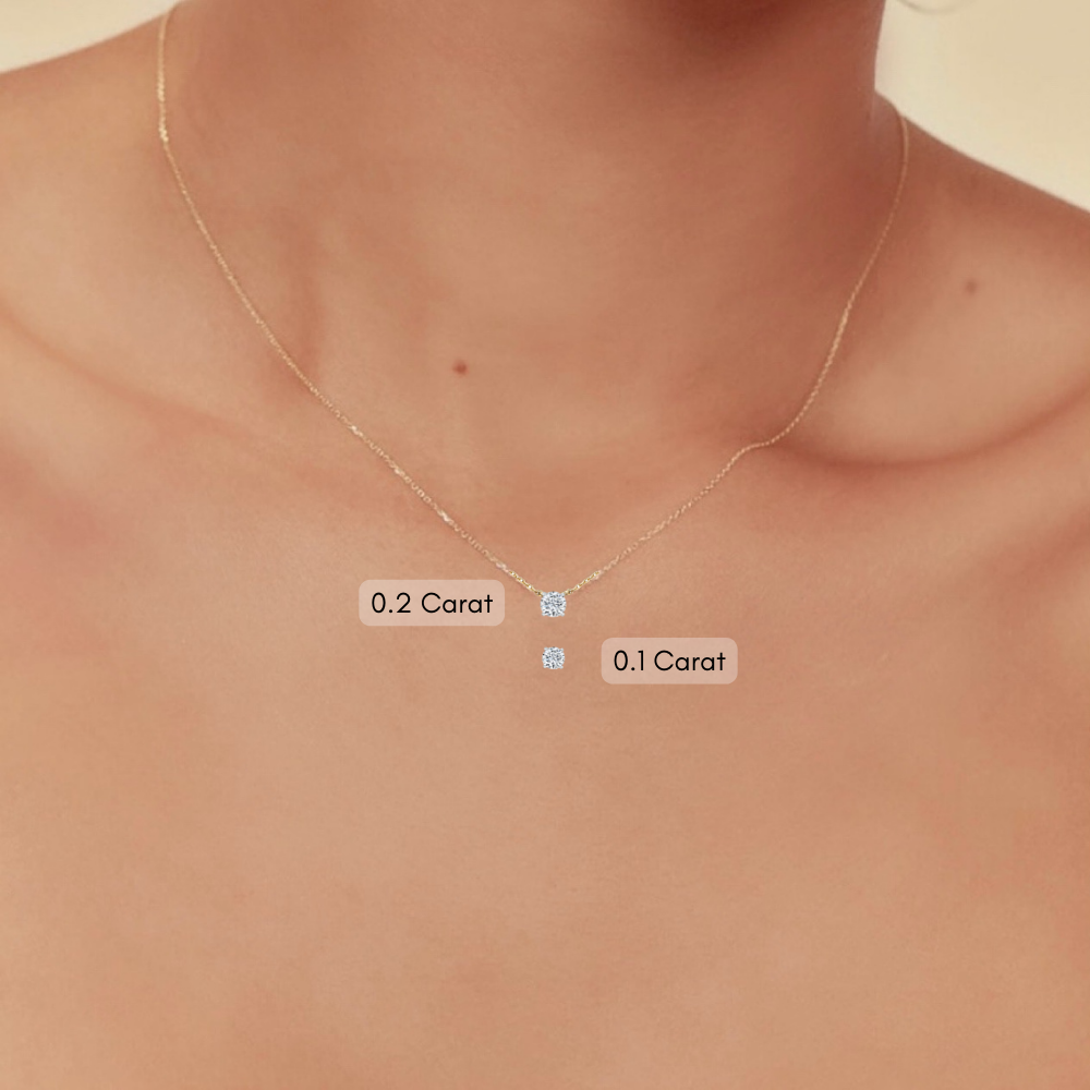 Nude Necklace | Lab Grown Diamond Necklace
