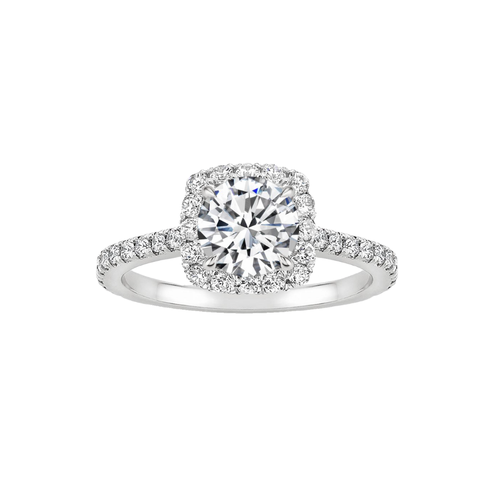 Signature Collection N°3 (Cushion Halo Ring) | Lab Grown Diamond Engagement Ring