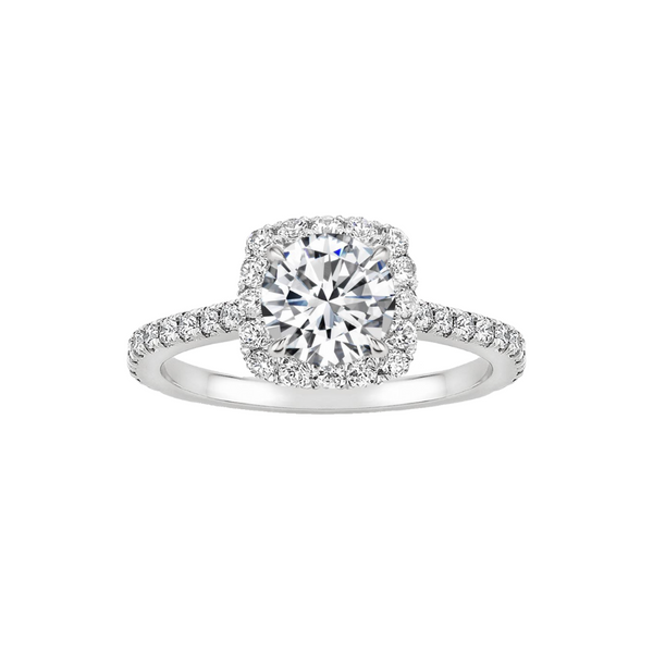 1カラットの高品質なラボグロウンダイヤモンドを使用した婚約指輪 ...