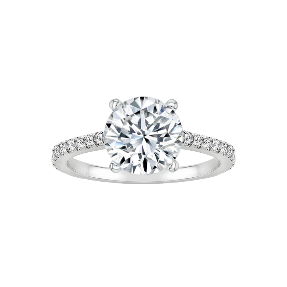 Solitaire Pavé | Lab Grown Diamond Engagement Ring
