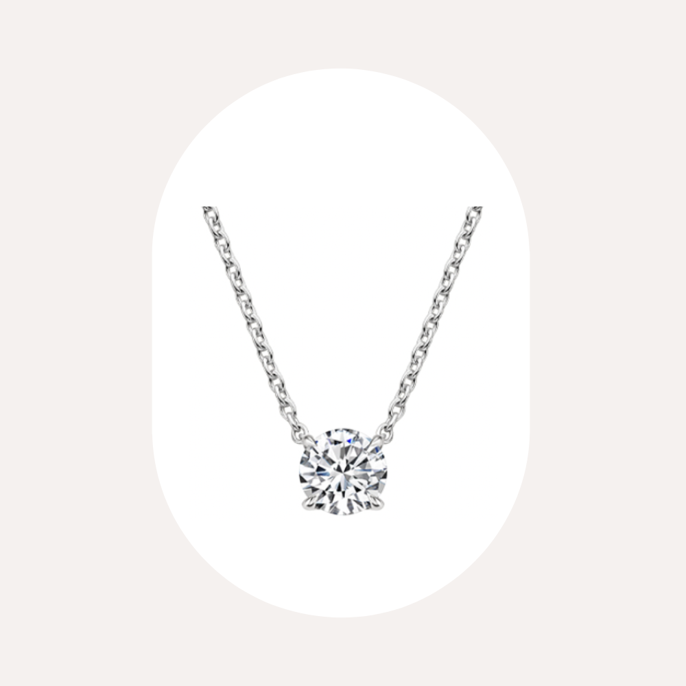 1 carat | Solitaire Necklace | Lab Grown Diamond Necklace
